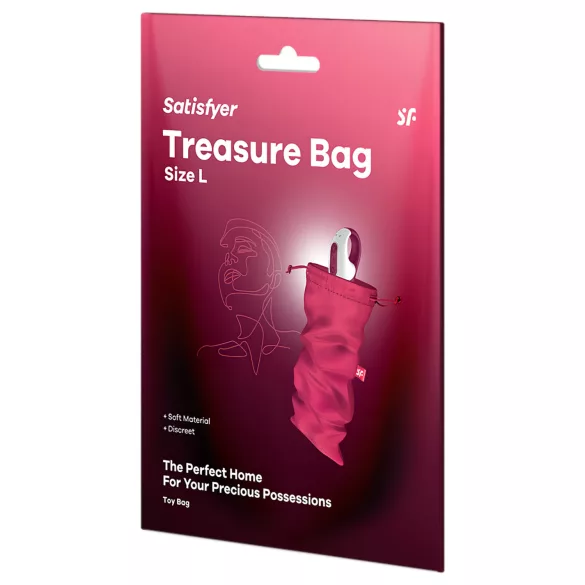 Satisfyer Treasure Bag L - Discreet Large Storage Bag (Pink)