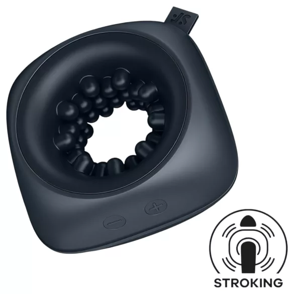 Satisfyer Ring Stroker - rechargeable vibrating masturbator (black)