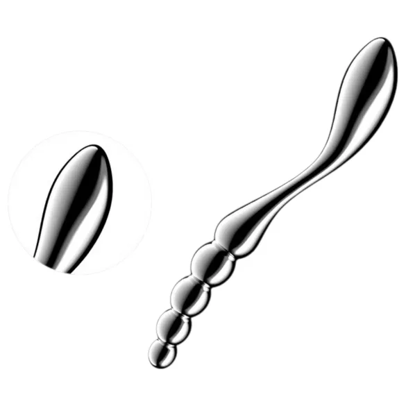 Satisfyer Star Force 1 - Textured Steel Dildo (Silver)