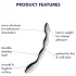 Satisfyer Cosmic Crest 2 - Wavy Steel Dildo (Silver)