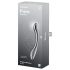 Satisfyer Pure Gravity 1 - Ribbed Steel Dildo (Silver)