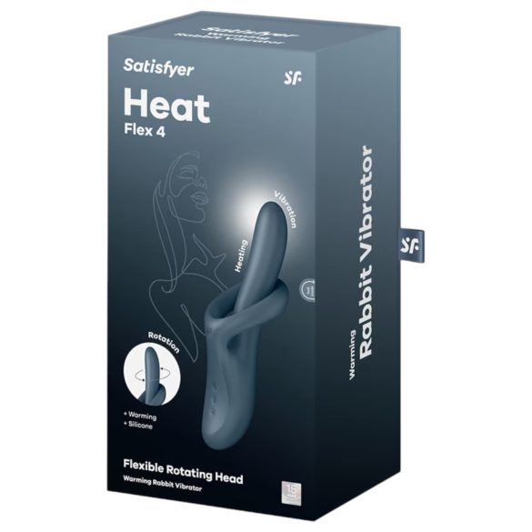 Satisfyer Heat Flex 4 - Warming Clitoral Vibrator (Gray)