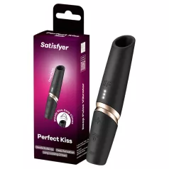 Satisfyer Perfect Kiss - Lipstick Vibrator (Black)