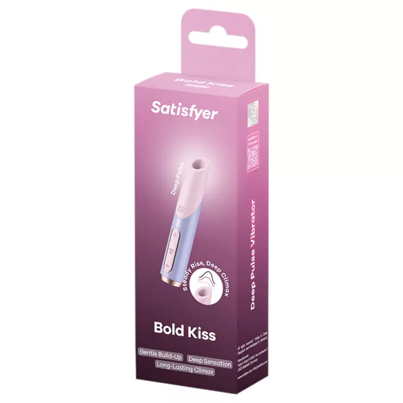 Satisfyer Bold Kiss - air-pulse lipstick vibrator (pink)