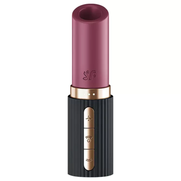 Satisfyer Deep Kiss - Air Pulse Lipstick Vibrator (Black)