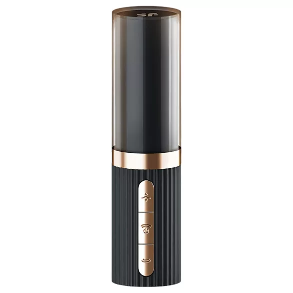 Satisfyer Deep Kiss - Air Pulse Lipstick Vibrator (Black)