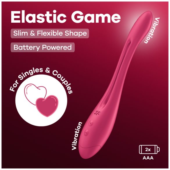 Satisfyer Elastic Game - Flexible Couples Vibrator (Pink)