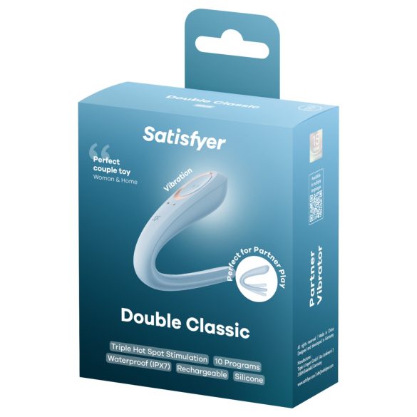 Satisfyer Double Classic - couples vibrator (blue)