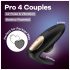 Satisfyer Pro 4 Couples - Air Pulse Dual Vibrator (Black)