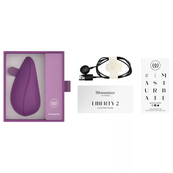 Womanizer Liberty 2 - Airwave Clitoral Stimulator (Purple)
