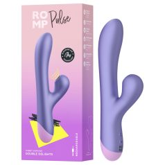   ROMP Pulse - G-Spot Vibrator with Airwave Clitoral Stimulator (Purple)