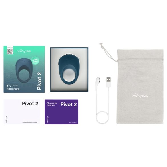 We-Vibe Pivot 2 - Smart Vibrating Penis Ring (Blue)