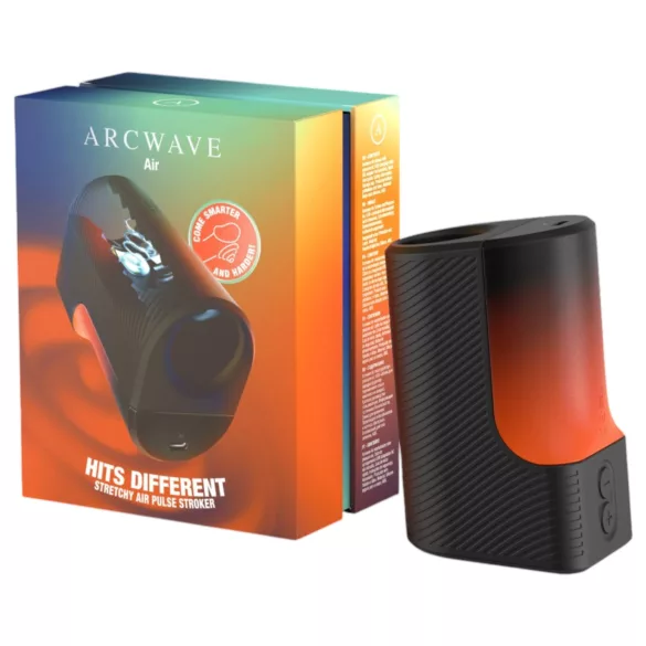 Arcwave Air - air‑pulse, stretchable rechargeable masturbator (black)