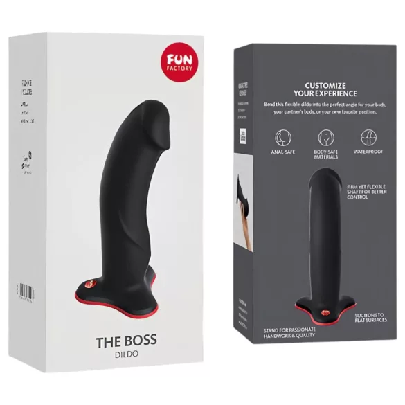 Fun Factory The Boss Stub - suction cup dildo (black)