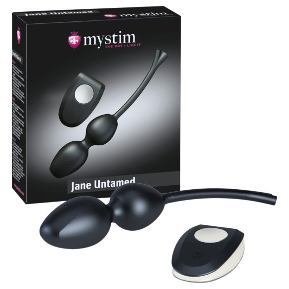 Mystim Jane Untamed - Vibrating Pleasure Duo Balls (Black)