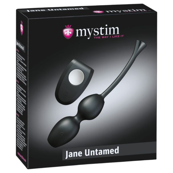 Mystim Jane Untamed - Vibrating Pleasure Duo Balls (Black)