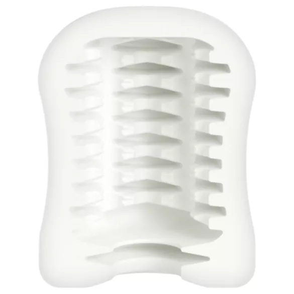 Mystim MasturbaTIN Ribbed Rita - Ribbed Masturbator (White)