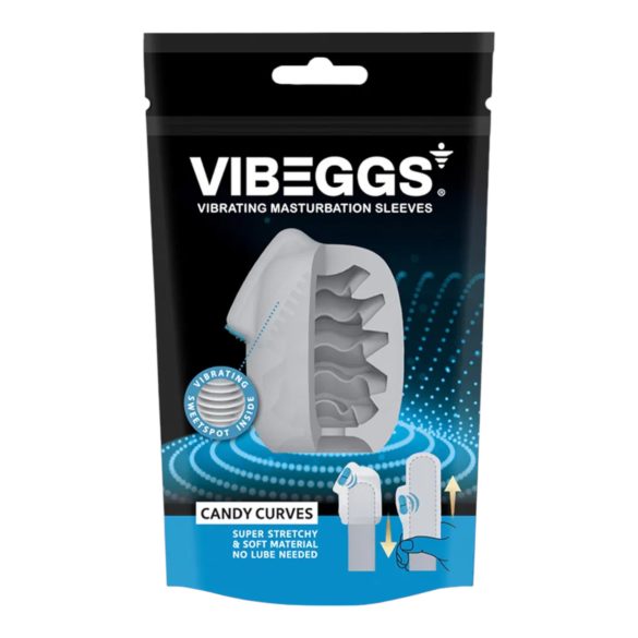 VIBEGGS Candy Curves - Vibrating Egg Massager (White)