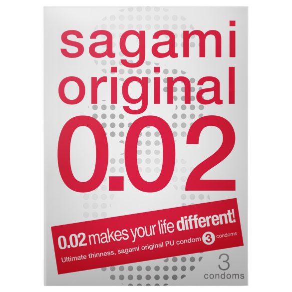 Sagami Original 0.02 - Condom - 55mm (3 pack)