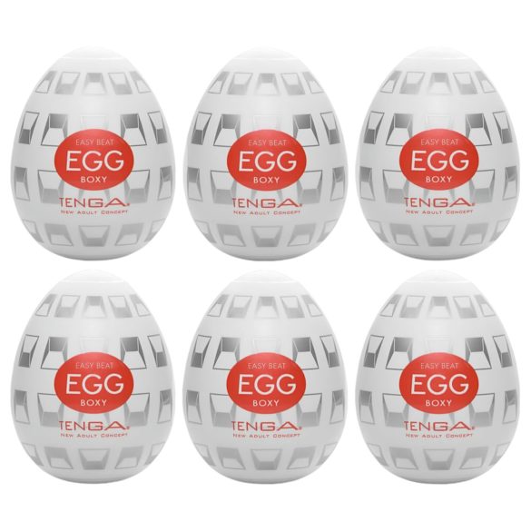 TENGA Egg Boxy - Egg-shaped Personal Massager (6 pack)