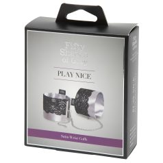 Fifty Shades of Grey - Satin Handcuffs (Silver)