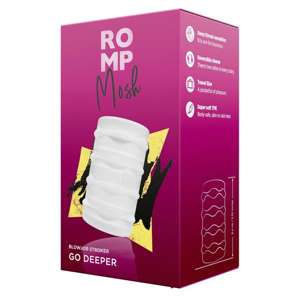 "ROMP Mosh - Flexible Travel Masturbator (Translucent)"