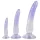 Crystal Clear - Anal Trainer Dildo Set - 3 Pieces (Translucent Blue)
