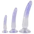 Crystal Clear - Anal Trainer Dildo Set - 3 Pieces (Translucent Blue)