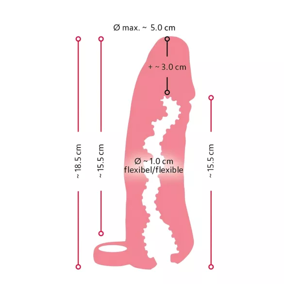 Nature Skin - Real Feel Sleeve & Personal Pleasure Toy - 18cm (Natural)
