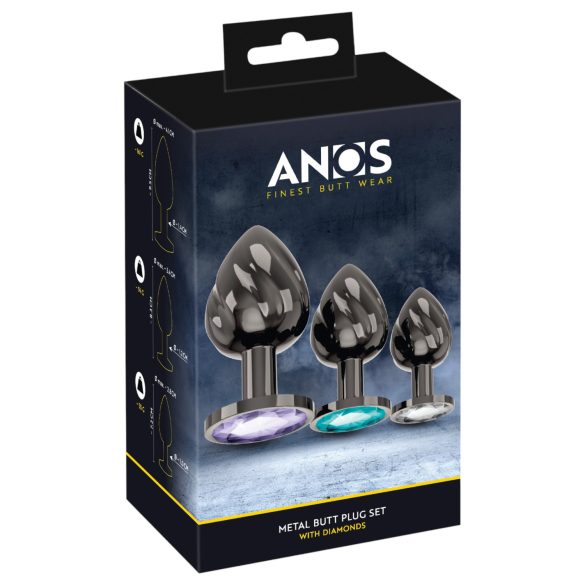 Anos - Metal Anal Plug Set
