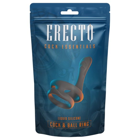 Erecto - Black Penis and Testicle Ring