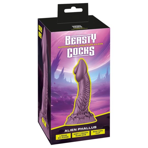 Beasty Cocks Alien Fantasy Dildo - Purple