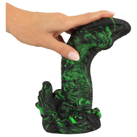 Beasty Cocks Lizard Peak - Gecko Fantasy Dildo (Green-Black)