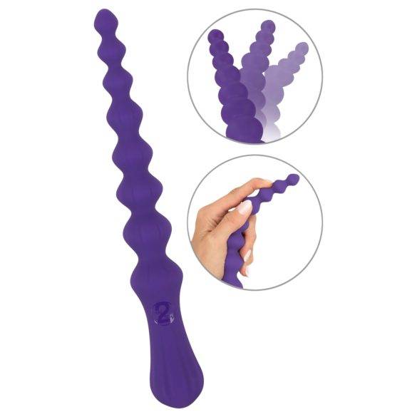 You2Toys - Purple Flexible Beaded Anal Dildo