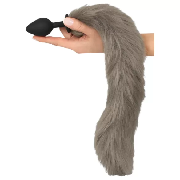 You2Toys - Silicone Anal Plug with Tail (Gray)