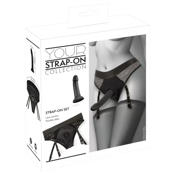 You2Toys - Strap-On Dildo with Harness (Black)