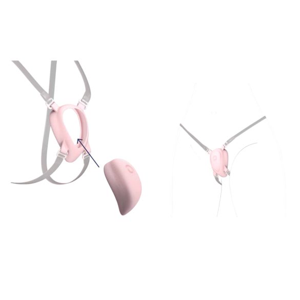 Luxury Strap-On Harness for Clitoral Vibrator (White)