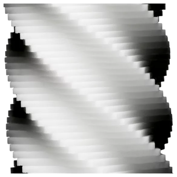 TENGA 3Dx Spiral - spiral-textured masturbator (white)