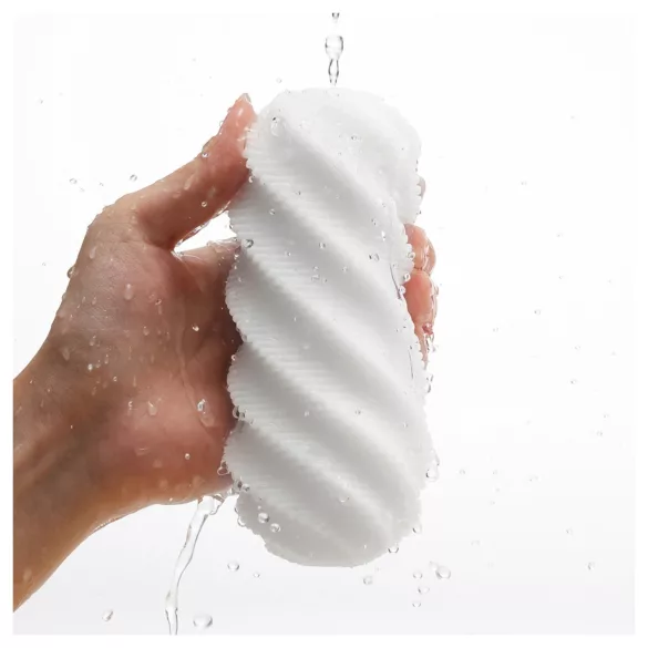 TENGA 3Dx Spiral - spiral-textured masturbator (white)