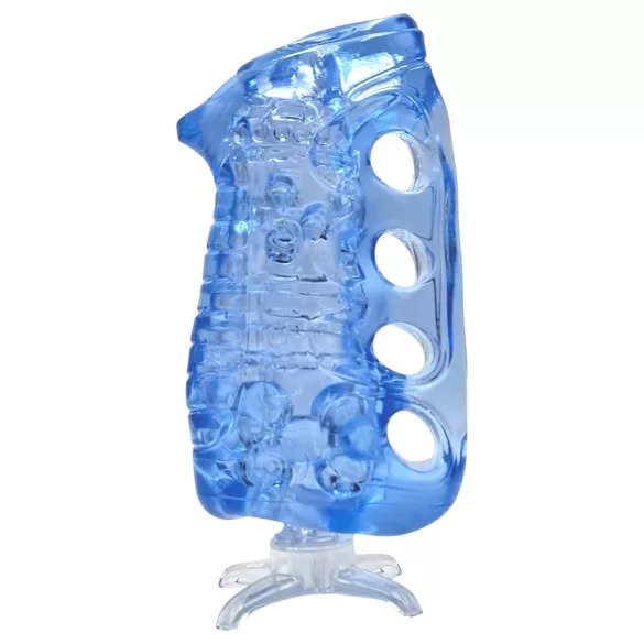 Fleshlight Fleshskins Grip Blue Ice - open-ended masturbator (blue)