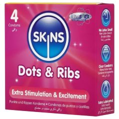 Skins - Ribbed & Dotted Condoms (4 Pack)
