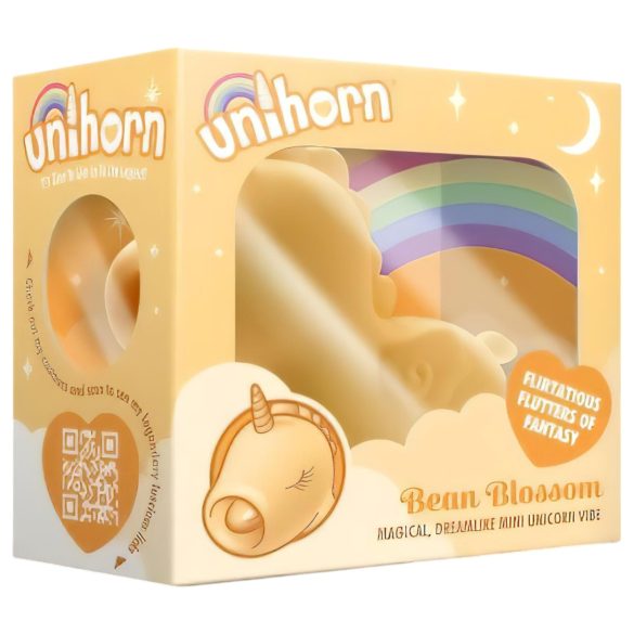 Unihorn Bean Blossom - Rechargeable Unicorn Clitoral Stimulator (Yellow)