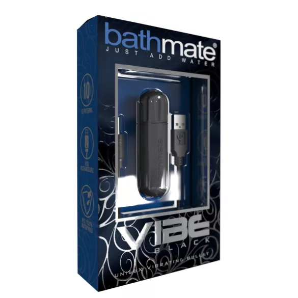 Bathmate Vibe - rechargeable vibrating egg (black)