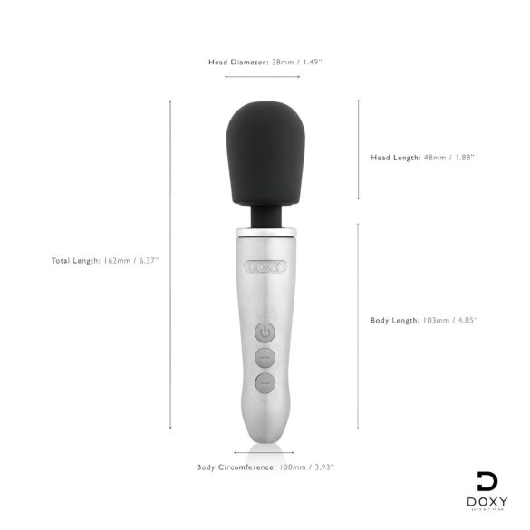 Doxy Go - Silver Massaging Vibrator