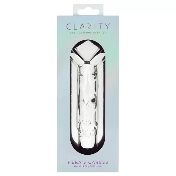 Clarity - Glass Dildo with Heart Handle (Clear)