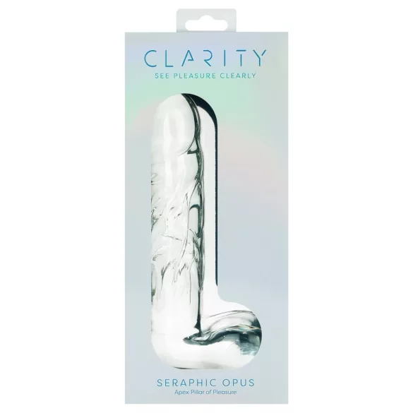 Clarity Seraphic Opus - glass G-spot dildo (clear)