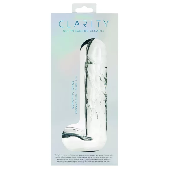 Clarity Seraphic Opus - glass G-spot dildo (clear)
