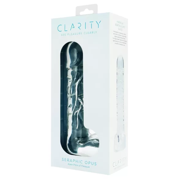 Clarity Seraphic Opus - glass G-spot dildo (clear)