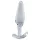 Clarity Utopian Floret - glass anal plug (clear)
