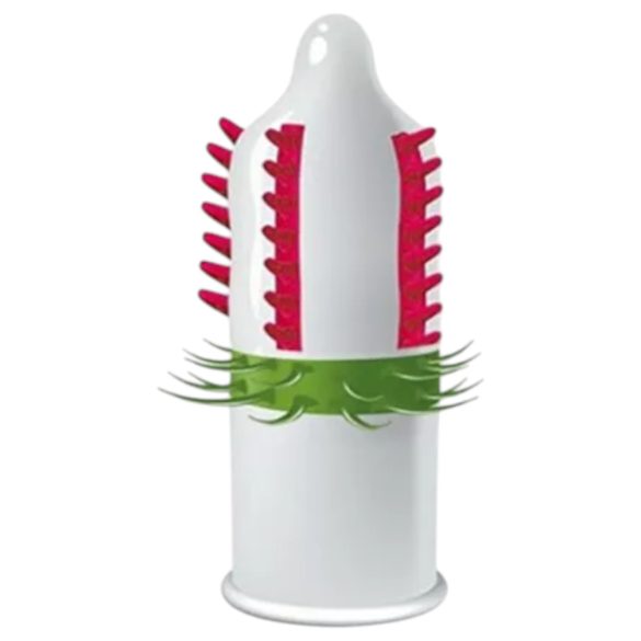 Egzo Dulche Bombero - textured, stimulating condom (1 pack)